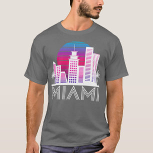Camiseta Miami Florida Skyline US South Travel Tropical