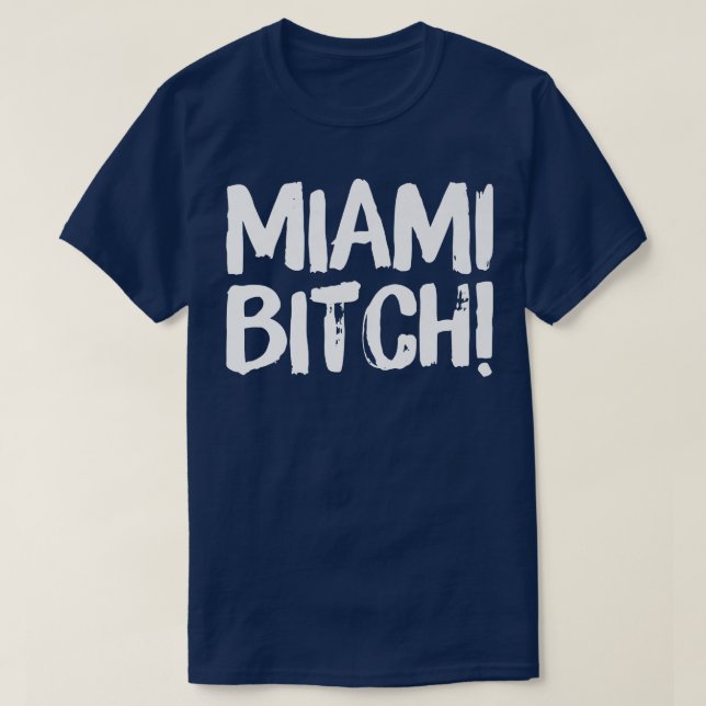 Camiseta Miami, Funny Miami Party Beach,  (Diseño del anverso)