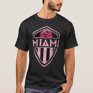 Camiseta MIAMI Insignia del Triángulo de la Puesta del Sol