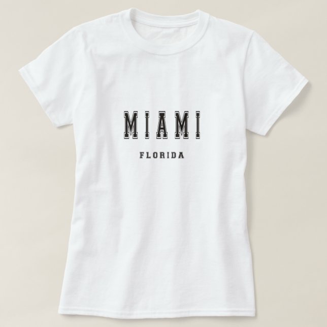 Camiseta Miami la Florida (Diseño del anverso)