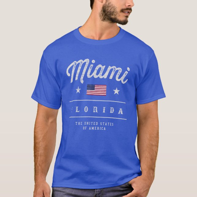 Camiseta Miami la Florida los E.E.U.U. (Anverso)