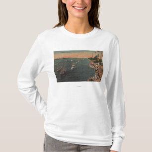 Camiseta Miami, la Florida - vista de la pesca