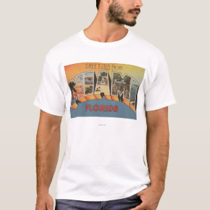 Camiseta Miami, letra ScenesMiami, FL de FloridaLarge