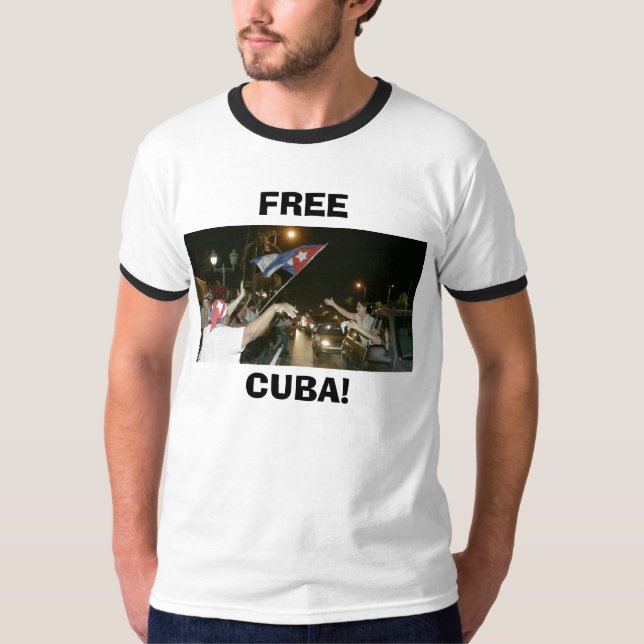 Camiseta ¡Miami LIBERA, CUBA! (Anverso)