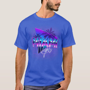 Camiseta Miami Nights Florida Retrowave Outrun