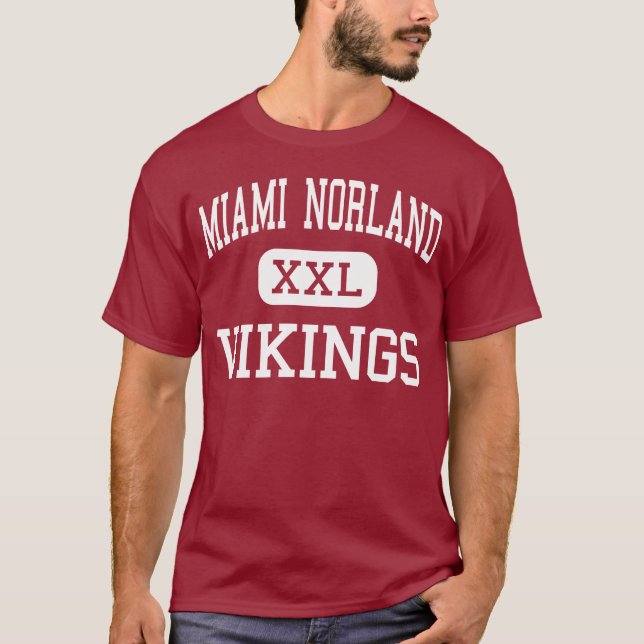 Camiseta Miami Norland - Vikingos - alto - Miami la Florida (Anverso)