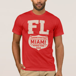 Camiseta Miami Paradise Found Florida Graphic