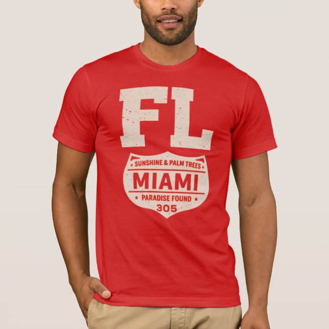 Camiseta Miami Paradise Found Florida Graphic (Anverso)