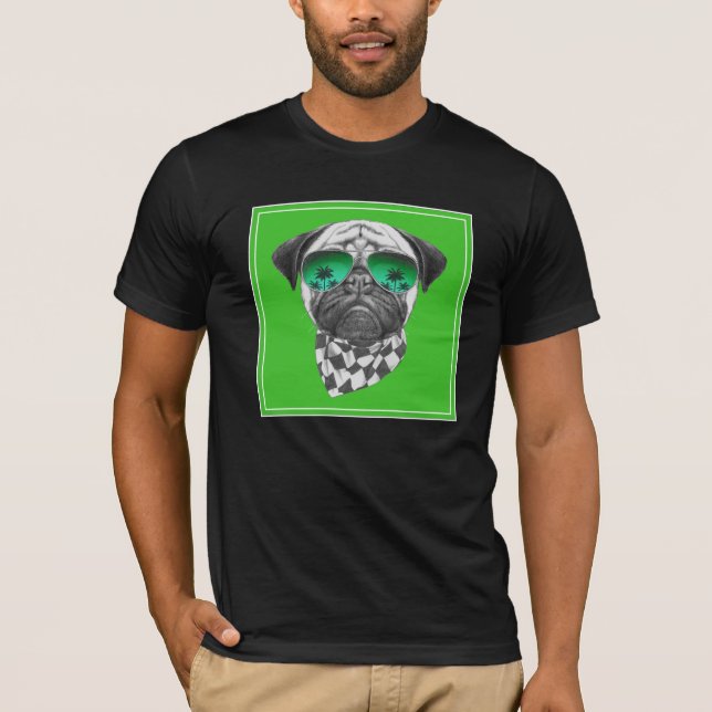 Camiseta Miami Pug (Anverso)