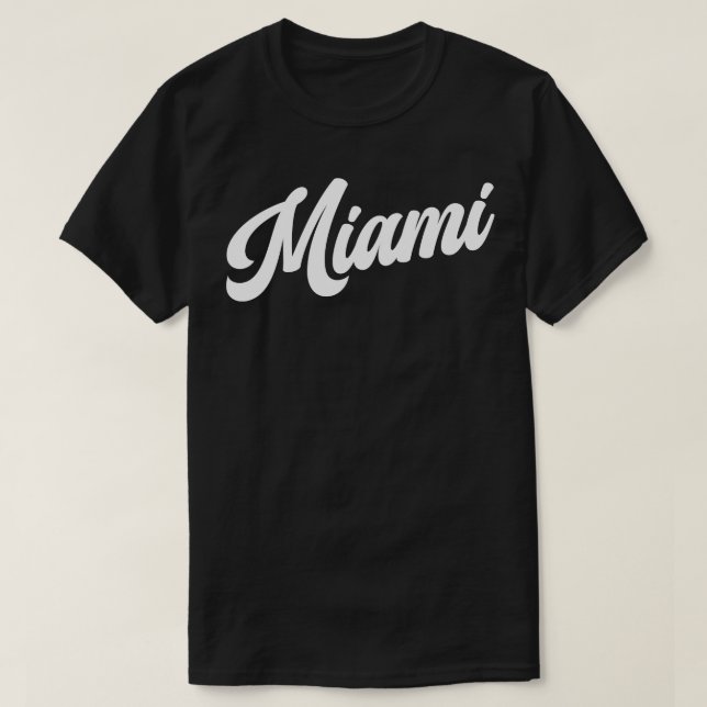 Camiseta Miami Retro Miami Heat tee (Diseño del anverso)