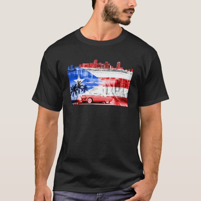 Camiseta Miami Rican Boricua Miami Dade County Puerto Rico (Anverso)