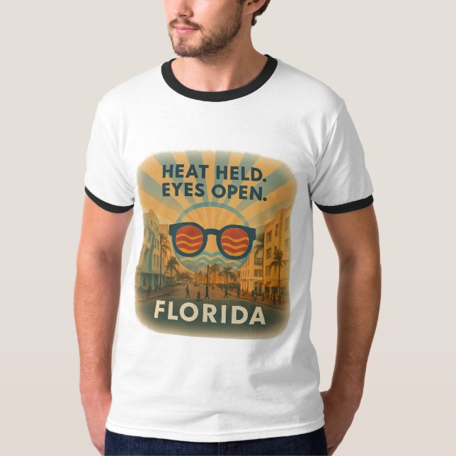 Camiseta Miami Ringer T-Shirt | Retro Claritywear (Anverso)