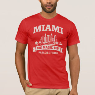 Camiseta Miami Skyline Magic City Graphic