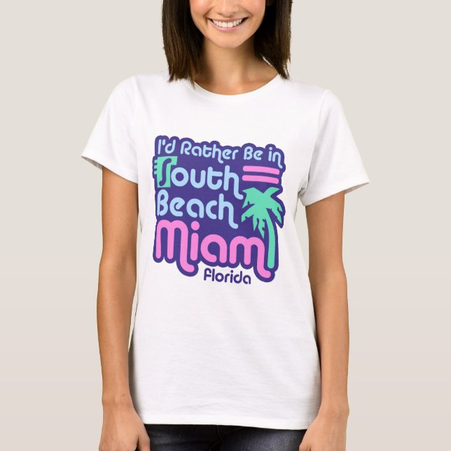 Camiseta Miami South Beach (Anverso)