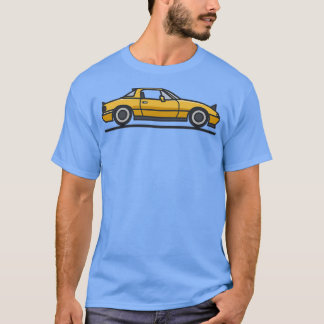 Camiseta Miata amarilla de la explosión del sol