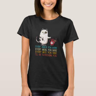 Camiseta Miau Ca Cada Snack Que Hagas Gato Miau Gatito
