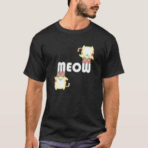Camiseta Miau Gato Gatito Minino Mamá Gato Y Papá Gato