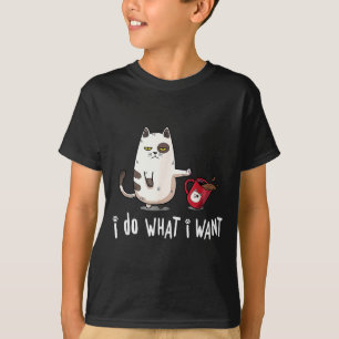 Camiseta Miau Hago Lo Que Quiero Gato Negro Vintage Taza Ro