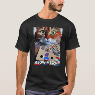 Camiseta Miau Miau Gato Lindo Gatito Gatita Al Estilo Gato 