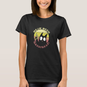 Camiseta Miau Miau Madafakas! Divertido Gato Loco Retro