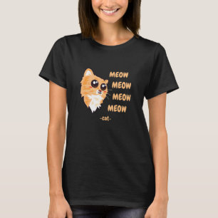 Camiseta Miau Miau Miau Miau Gato