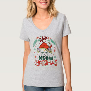 Camiseta Miau Navidad, Feliz Navidad