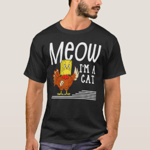 Camiseta Miau soy un gato de Acción de Gracias pavo gato fa