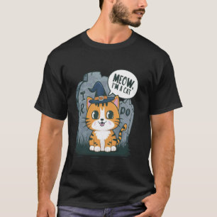 Camiseta Miau soy un gato - divertido disfraz de Halloween