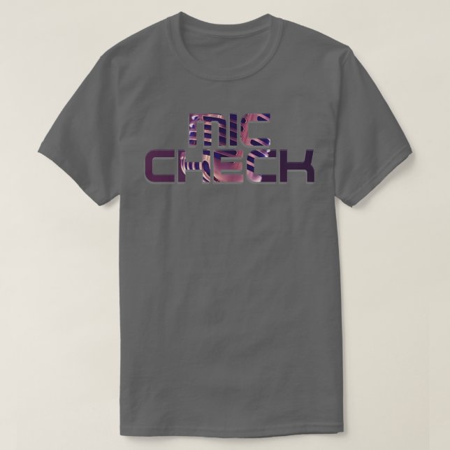 CAMISETA MIC CHECK (Diseño del anverso)