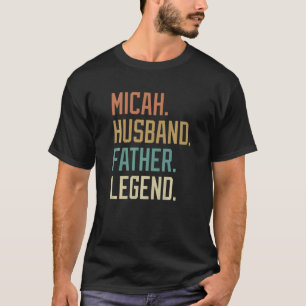 Camiseta Micah Husband padre legendario retro del Día del P