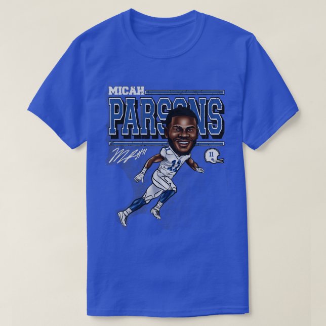 Camiseta Micah Parsons Dallas toon TShirt 1 (Diseño del anverso)