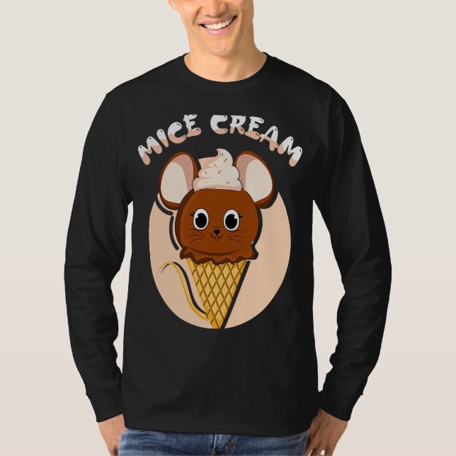 Camiseta Mice Cream Dessert Ice Food  Mouse Whisperer (Anverso)