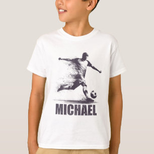Camiseta Michael Fútbol Niños Personalizado Primer Nombre M