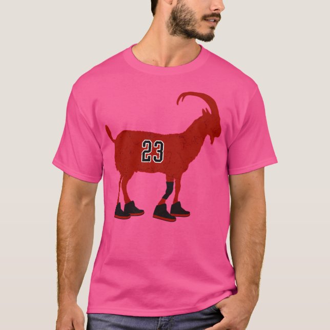 Camiseta Michael Jordan Goat Silhouette En Chicago Bulls Nu (Anverso)