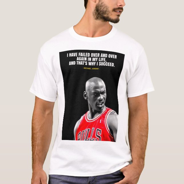 Camiseta Michael Jordan quotes T-Shirt (Anverso)