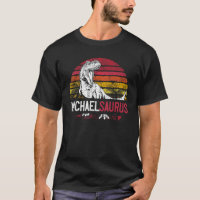 Michael Saurus Funny Personalizado Dinosaur T Rex