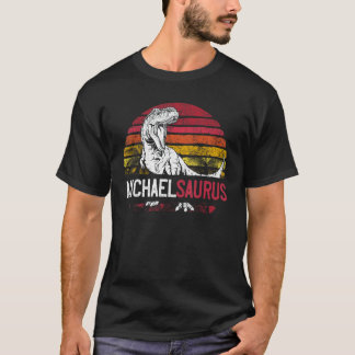 Camiseta Michael Saurus Funny Personalizado Dinosaur T Rex