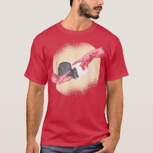 Camiseta Michel Angelo mano del dios divertido Porcupine