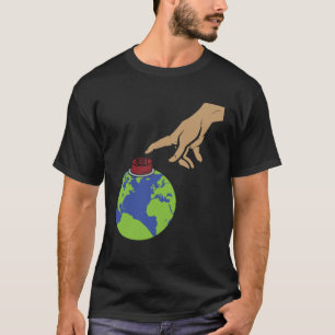 Camiseta MichelAngelo Creación de Adam Earth con el bu de r