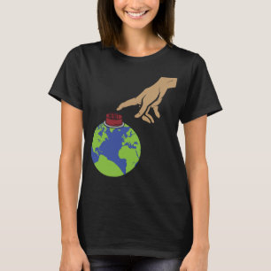 Camiseta MichelAngelo Creación de Adam Earth con el bu de r