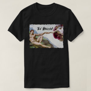 Camiseta Michelangelo Creación Del Hombre Choque De Puño Fo