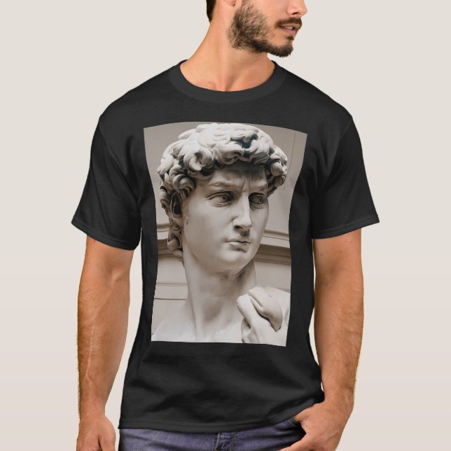 Camiseta Michelangelo David (Head) (Anverso)