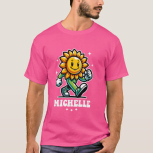 Camiseta Michelle Cute Sunflower Design para Chicas Mich