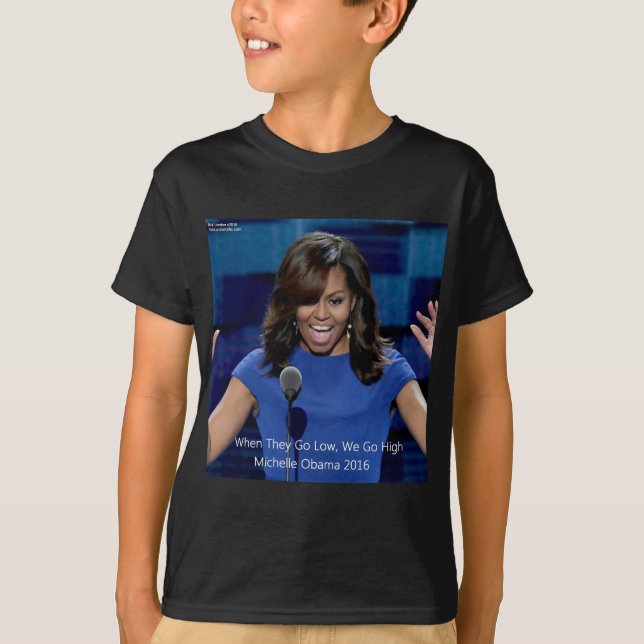Camiseta Michelle Obama Colectivo "Vamos Alto" (Anverso)