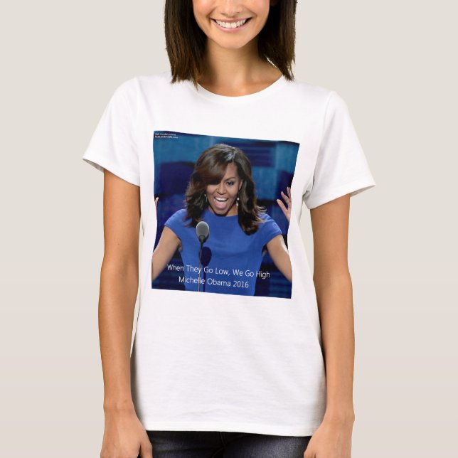 Camiseta Michelle Obama Colectivo "Vamos Alto" (Anverso)