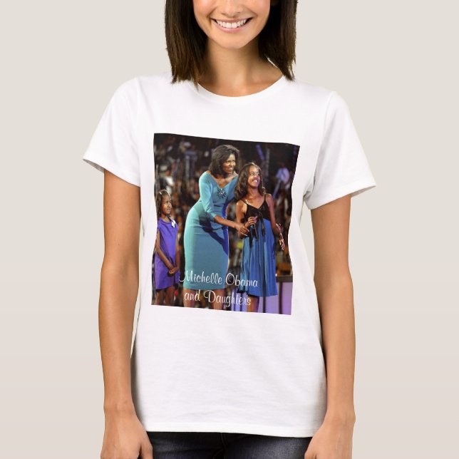 Camiseta Michelle Obama e hijas (Anverso)