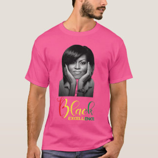 Camiseta Michelle Obama Excelencia Negra Historia Negra Mon