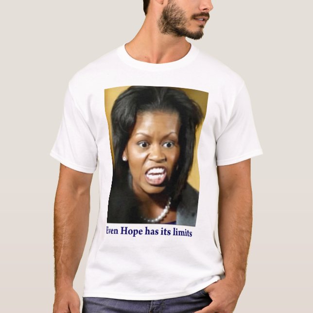Camiseta Michelle Obama habla hacia fuera (Anverso)
