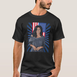 Camiseta Michelle Obama Histórica Femenina Americana