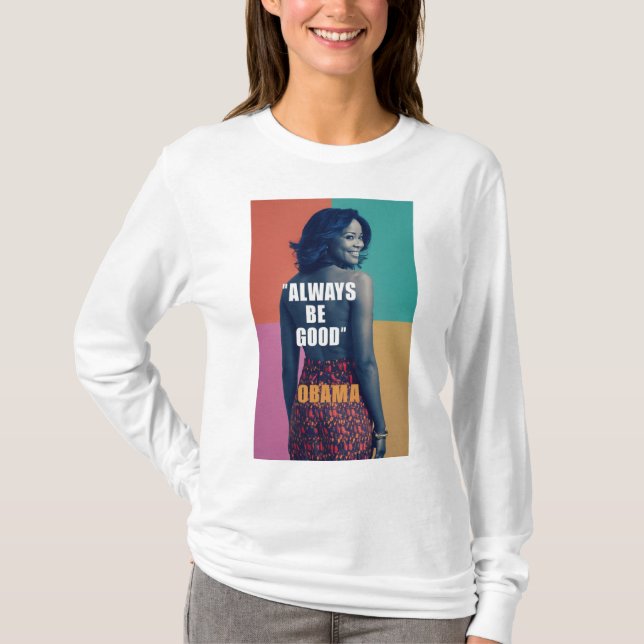 Camiseta "Michelle Obama: La influencia elegante - Adoptar  (Anverso)